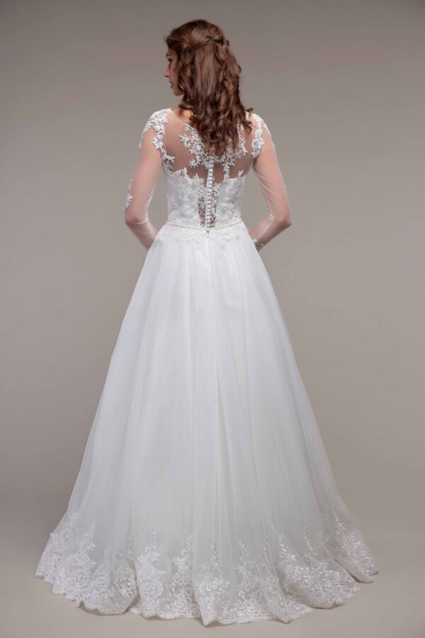 wedding dress prinzessin tüll schnürung 1210 (1)