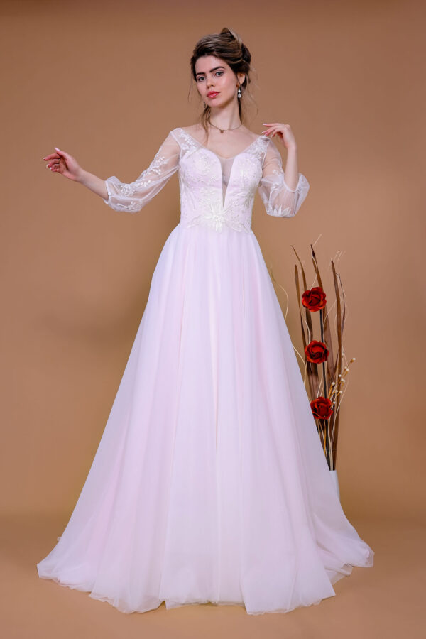 14195 Brautkleid Hochzeitskleid rose (3)