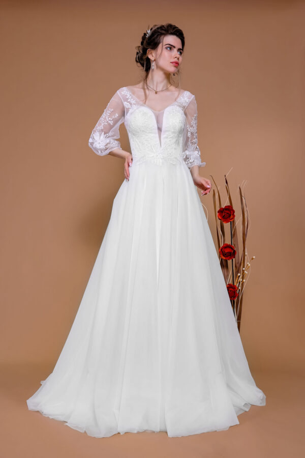 14195 Brautkleid Hochzeitskleid rose (6)