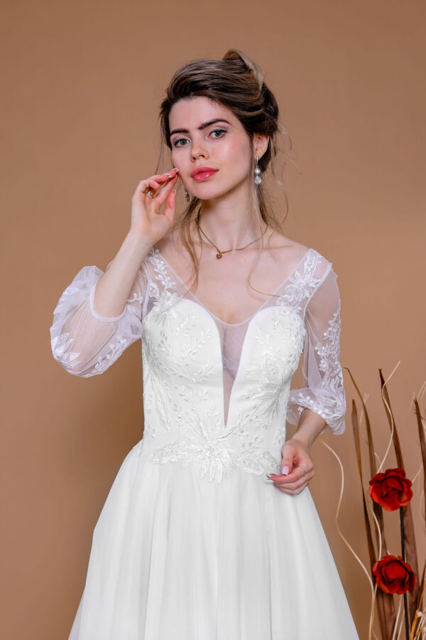 14195 Brautkleid Hochzeitskleid rose (9)