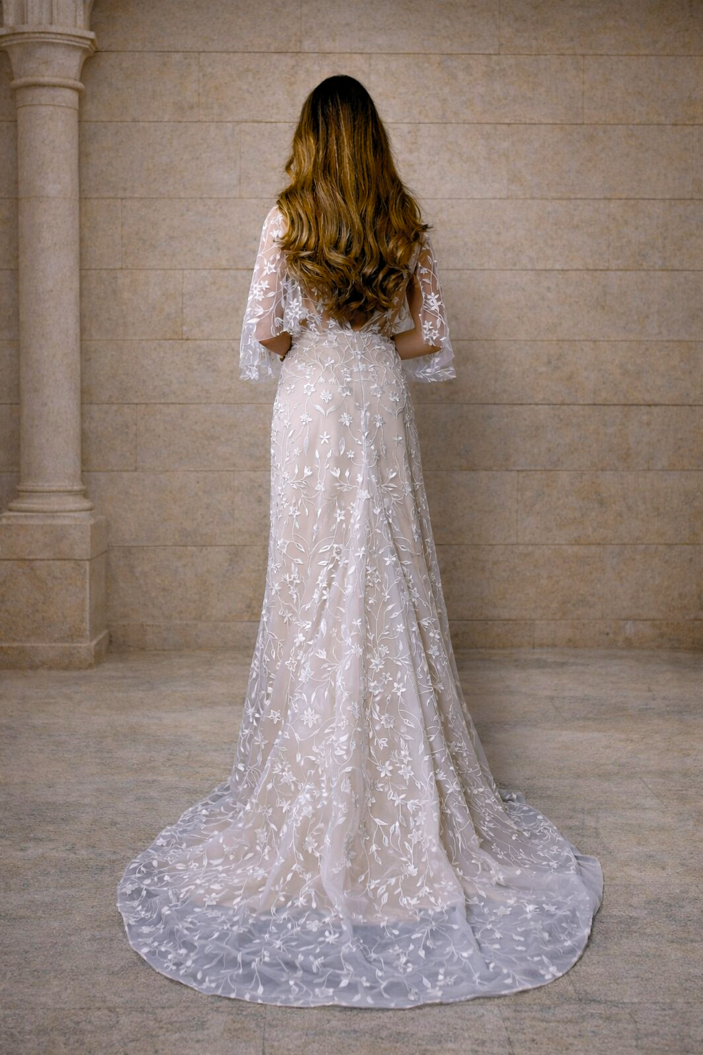 Brautkleid 52124 Rücken Reißverschluss