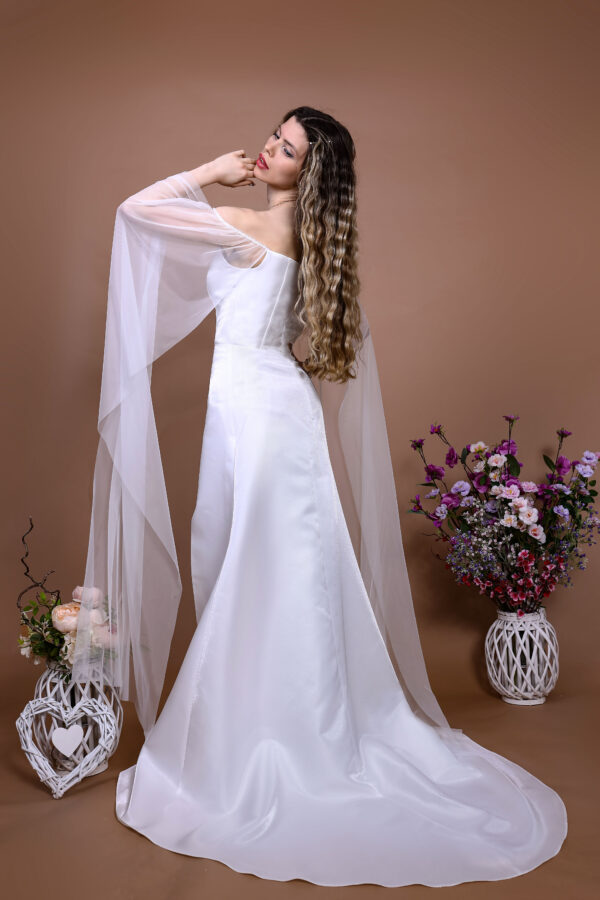 Satin A-Line Bridal Dress
