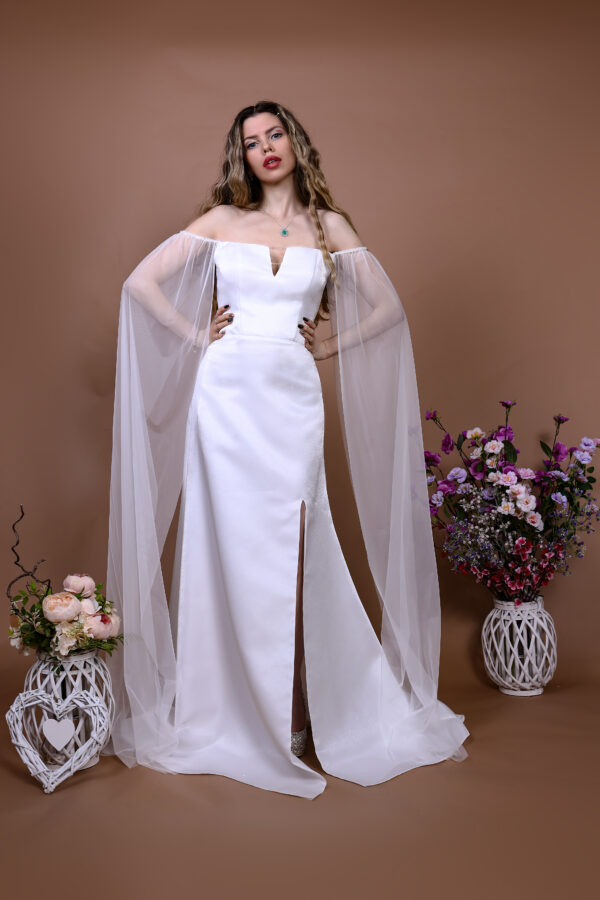 Satin A-Line Bridal Dress