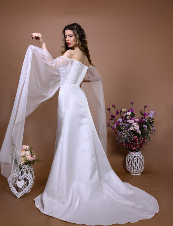 Satin A-Line Bridal Dress